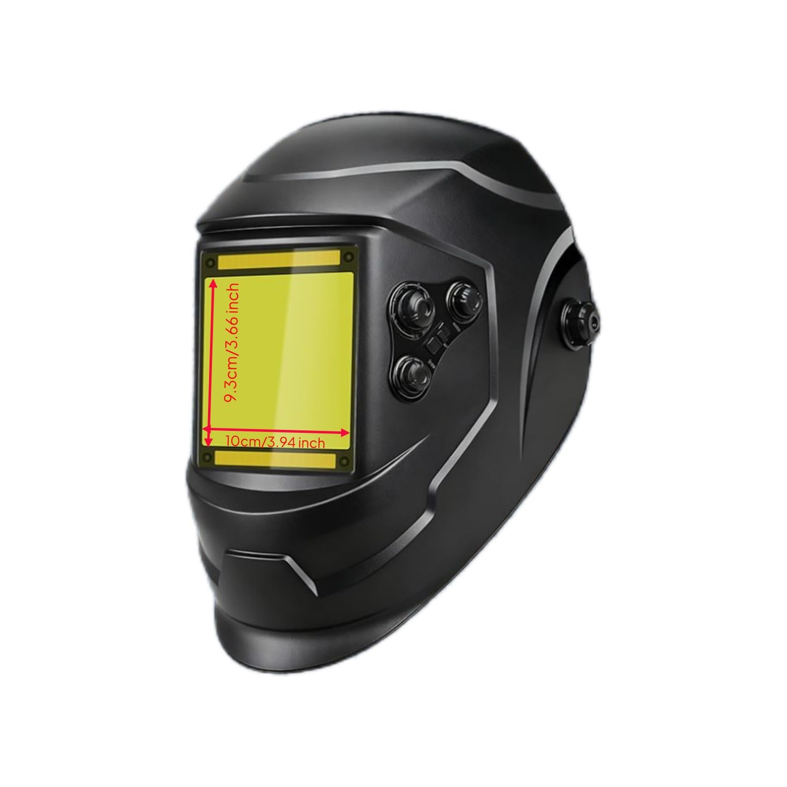 Casco Soldadura con 4 Sensores Autooscureciente Casco Soldadura con Oscurecimiento Automático Solar para Herreros