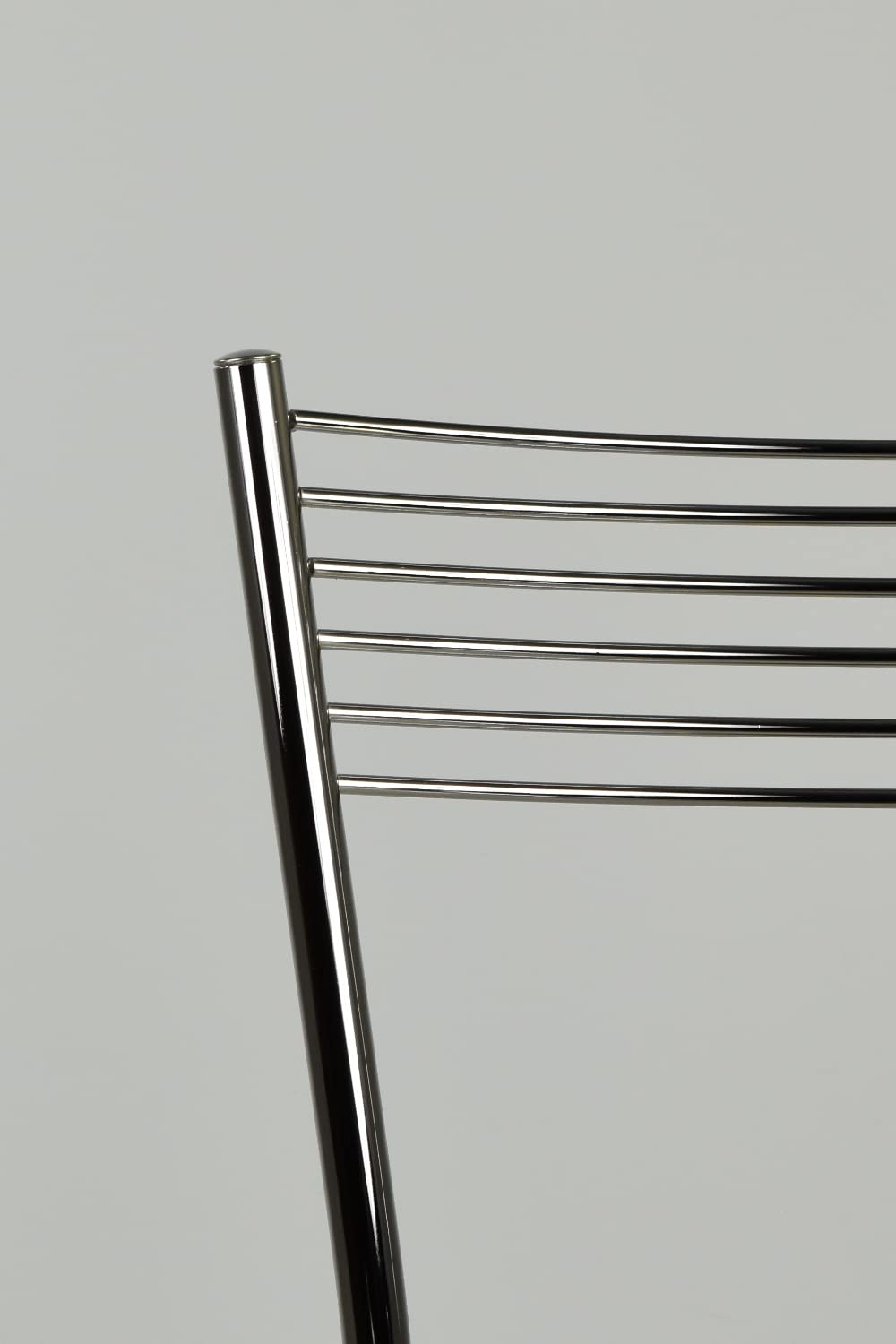 t m c s Tommychairs - Set 2 sgabelli alti modello Elegance per cucina e bar, struttura in acciaio cromato e seduta imbottita e rivestita in pelle artificiale colore rosso
