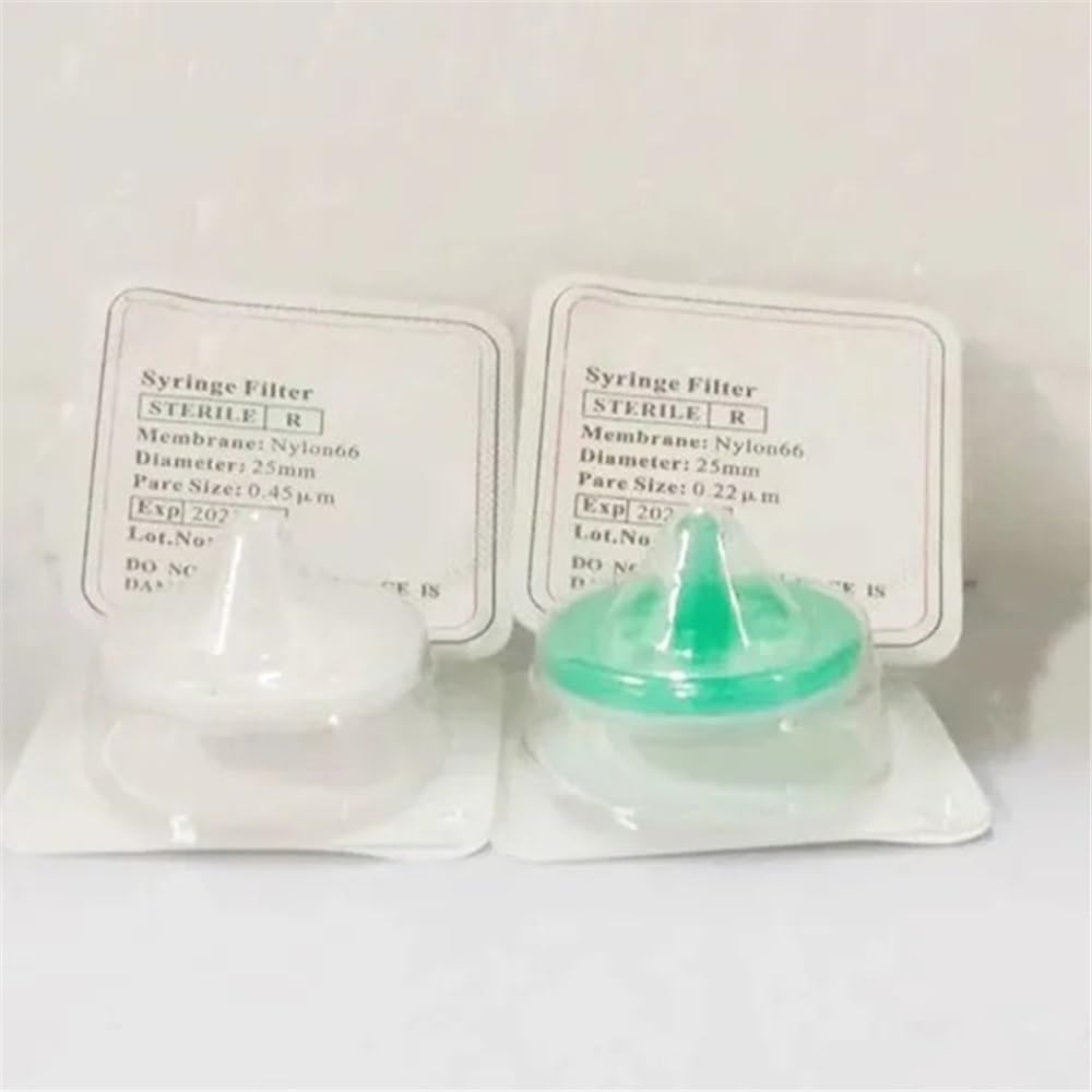 Filtro de aguja de membrana de nailon/PES/PTFE de 13, 25 y 33 mm con apertura de 0,22 µm/0,45 µm (50 unidades/caja)(25mm 0.45um Nylon)