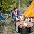 32 Inch Outdoor Fire Pit Ring,17'' Taller High Heat Resistant Wood Burning Firepit & Fireplace for Outside, Heavy Duty Galvanized Steel Fire Pits Bowl for Backyard Bonfire, Patio, Camping, Round