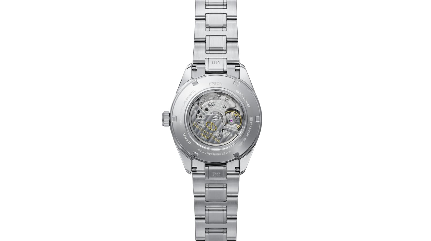 Orient Star RE-AV0138V00B współczesny nowoczesny szkielet automatyczny fioletowy cyferblat stal szlachetna męski zegarek na rękę
