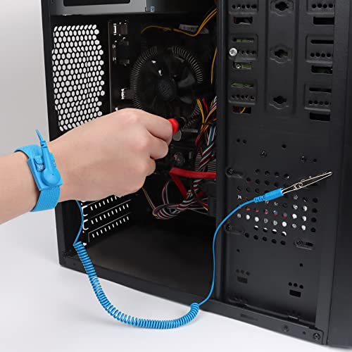 STREBITO Anti Static Wrist Strap, 11" ESD Wrist Strap Grounding