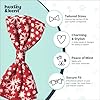 Huxley & Kent Pet Bow Tie for Dogs & Cats - Holiday Adjustable Hook & Loop Collar Accessory - Cute & Comfortable for Holidays & Celebrations - Snowflake, Extra-Large #4