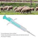 Pssopp Haustier Mikrochip, 1,4 X 8 Mm Tierimplantat Chip Haustier ID Mikrochip für Hund, Katze, Kuh, Schwein, Mikrochip Implantat Kit für die Verwaltung und Verfolgung von Tieren
