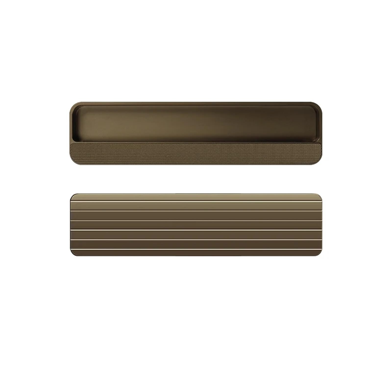 ATEUXOL Recessed Door Handles Closet Door, Cabinet, Drawer Invisible Handle Slotting Embedded Grooving Hidden Push Pull Shift Door(Ga Color 200mm)