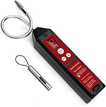 Elvaesther Detector de vazamento de refrigerante, detector de vazamento de freon de alta sensibilidade, testador de gás de vazamento automotivo, detector de vazamento de gás de halogêneo, detector de vazamento de gás de halogêneo de carro ar condicionado