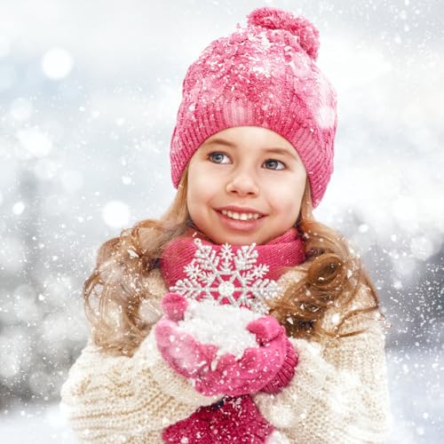 Image of ONESING 6 Pair Baby Gloves Toddler Gloves Toddler Winter Gloves Kids Gloves Winter Stretchy Knit Gloves for Kids Boys Girls