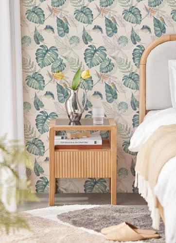 myforHD Tapete Selbstklebende Fototapete Wandpapier Blume Folie Dekorfolie Möbelfolie Klebefolie Pflanzen Laub Blumen Design 44cmX1000cm… – Ansicht 7