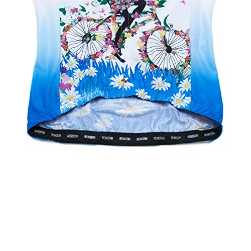 Image of Cycling Jerseys Women Bike Shirts Short Sleeve Bicycle Clothes Breathable Stretch Labric Bicycle Uniforms
