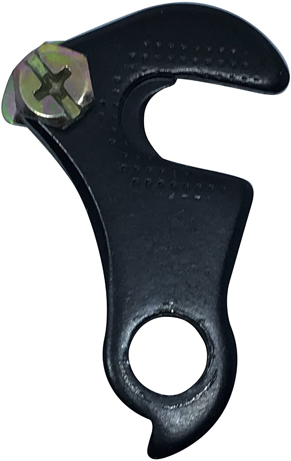 Bike Rear Derailleur Hanger MTB Road Bicycle Gear Tail Hook with Nut and Bolt Adapter Compatible Shimano Black, 2 x 1 x 0.5 inch (WG002-BK)