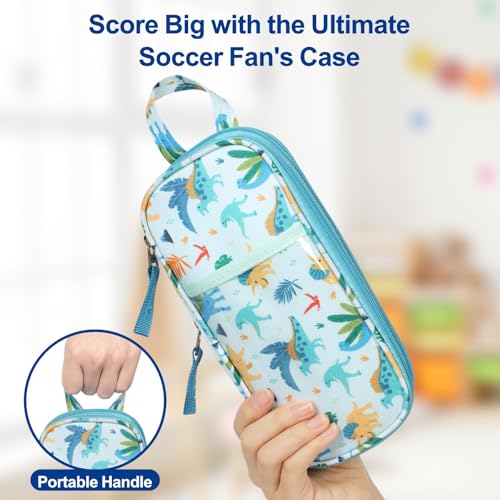 Image of Bagseri Pencil Case for Boys - Expandable Cute Kids Pencil Case | Wide Opening Pencil Pouch Organizer for School Supplies,Cute Kids Pencil Case for Boys, Dark Blue Galaxy