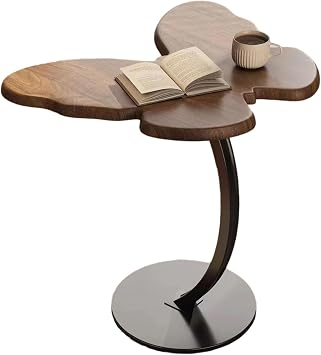 Small Side Table Coffee Tables for Living Room Armchair Table Bedside Tables Wooden with Metal Frame Sofa Side Table Bedside Table