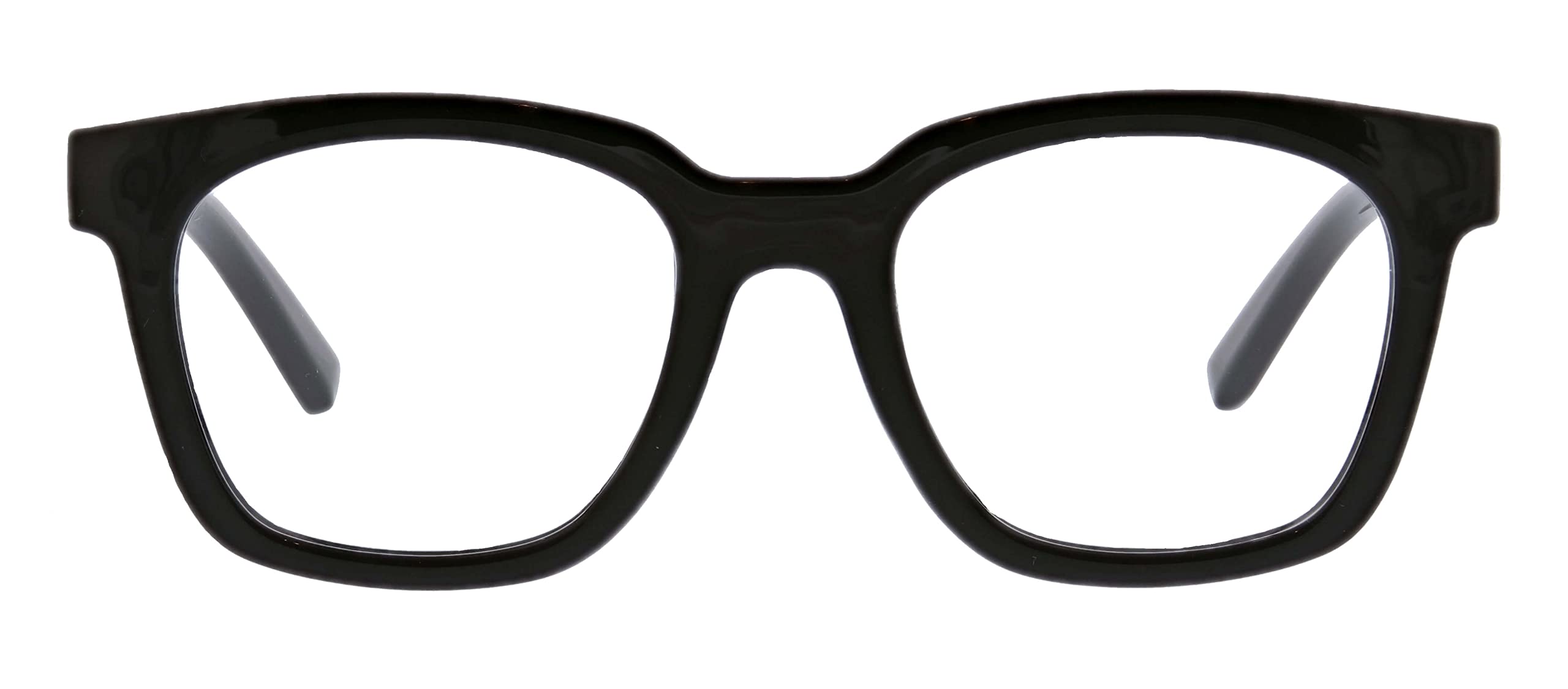 Peepers by PeeperSpecs Women's to The Max Square Blue Light Blocking Reading Glasses, Black, 49 + 1.5