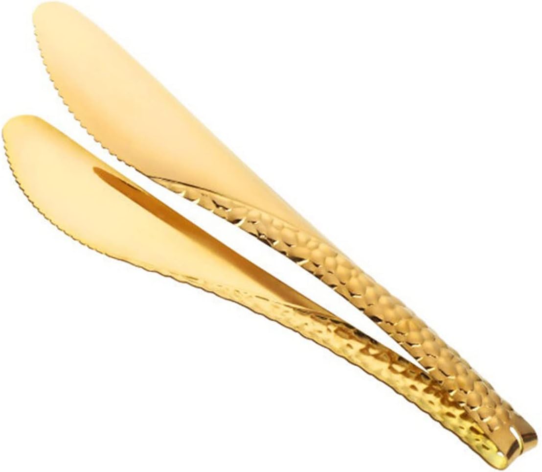 Mini Tongs Salad Tongs Stainless Steel Bread Clip Gold Kitchen Utensils Salad Serving Tools Pastry Clamp Buffet Barbecue Kitchen Tools