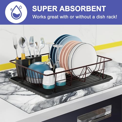 Image of HOMETITUTE Marble Stove Top Cover 28x20 Diatomite Modern Heat Mat | Electric stove decoration