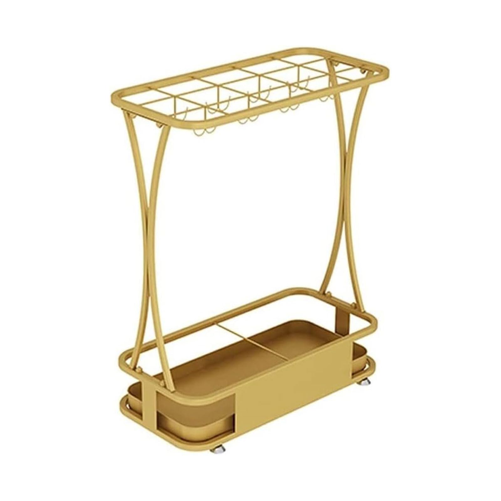 HYLYGFH Metal Umbrella Stand with Removable Drip Tray Nordic Style Free Standing Umbrella Holder for Entryway Home Office Hallway