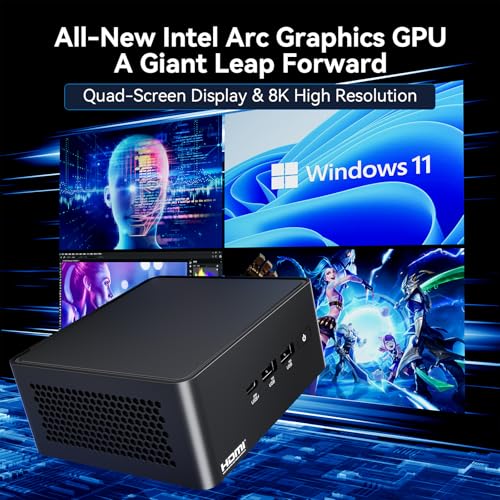 Image of Intel NUC 14 Pro,for ASUS NUC 14 Pro NUC14RVH Revel Canyon AI Mini PC,Core Ultra 5 125H, Intel Arc GPU,AI Ready,32GB DDR5, 512GB SSD, Win 11 Pro, 8K /4K Quad Display /BT 5.3 /WiFi 6E /Thunderbolt 4