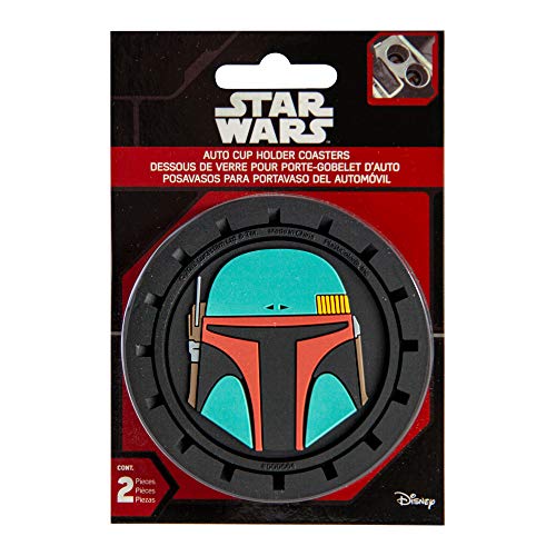 Plasticolor 000664R01 Star Wars Boba Fett Auto Car Truck Suv Cup Holder Coaster 2-Pack #TOP1