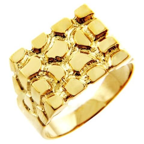 Nugget Rings Men's Gold The Armour Solid Gold (10K) (9) Cover