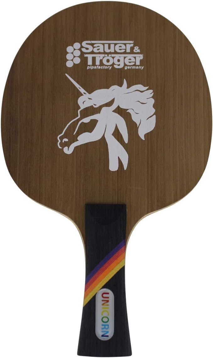 Sauer & Tröger Bois de ping-Pong Allround pour Joueurs à Picots | Unicorn | Droit, concave