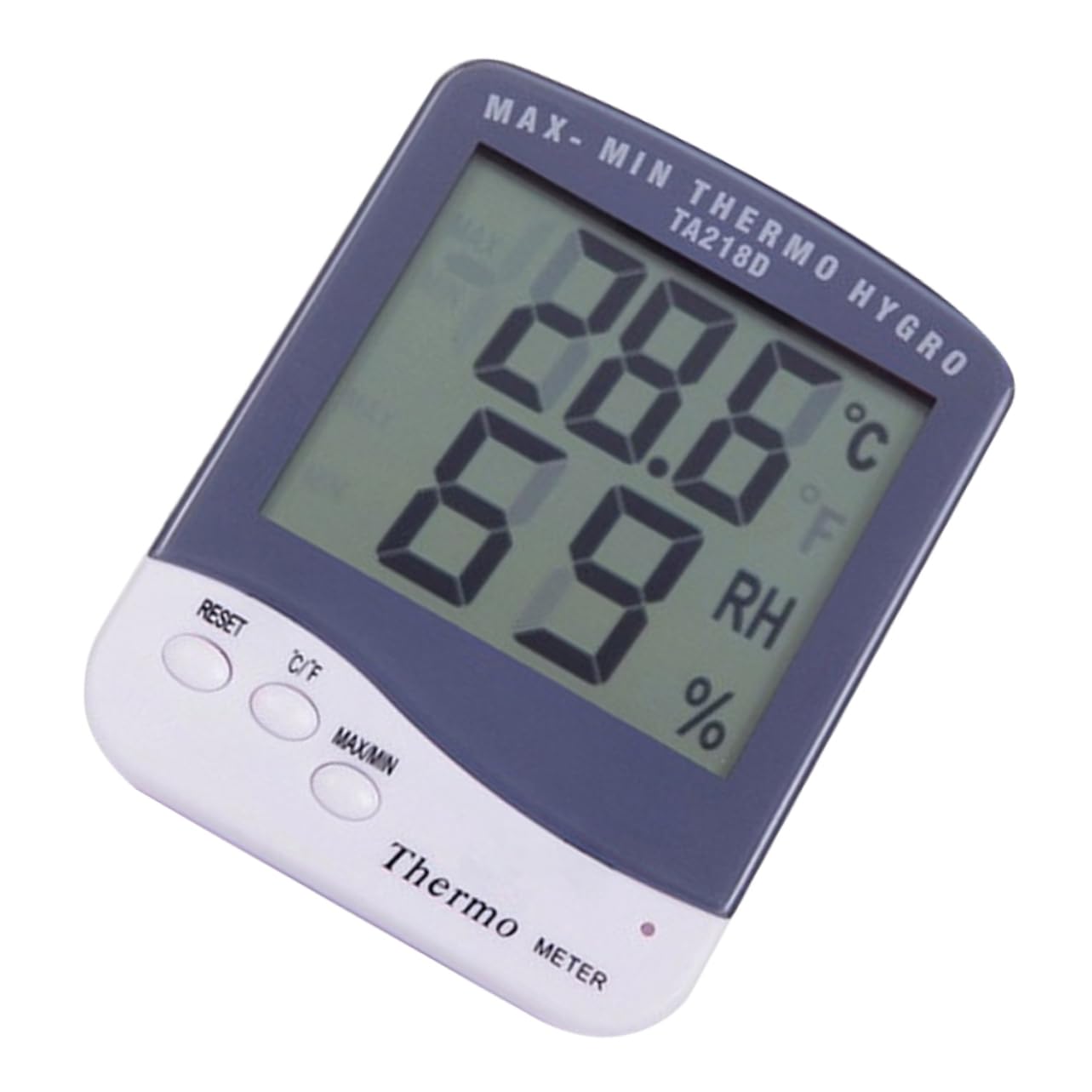 Balacoo Portable Indoor Hygrometer and Temperature with LCD Display Easy to Use Button Design Memory Function Accurate Humidity Gauge for Home and Office No