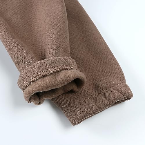 Image of MYGBCPJS Youth 2PCS Jogger Outfits Set Fleece Hooded + Sweatpants Boys Girls Athletic Sweatsuits Pullover Clothes