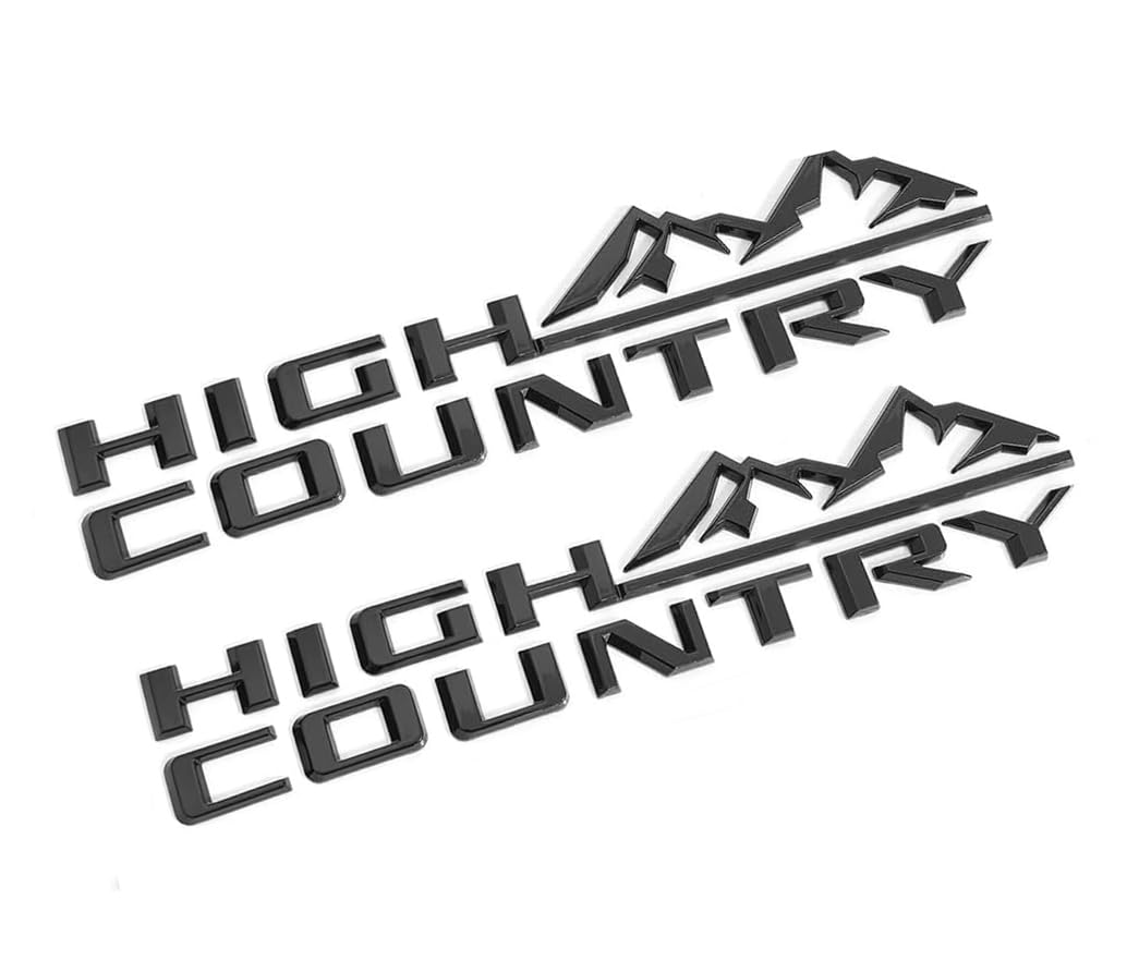 8 targhette di ricambio per logo laterale Duramax da 6,2 l, per Silverado High Country 2019-2024, 84978012, nero lucido