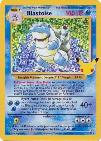 Pokemon Celebrazioni 25° anniversario Blastoise 2/102 Inglese
