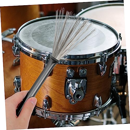 Conjunto de baquetas y cepillos para batería Kisangel, ideal para principiantes y músicos de jazz, incluye bolsa de almacenamiento miniatura 6