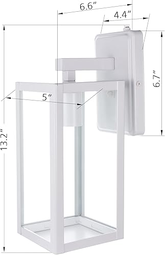 Miniatura 6 de LIT-PaTH Farol de pared para exteriores del atardecer al amanecer, aplique de pared como accesorio de iluminación de porche, base mediana E26 máximo