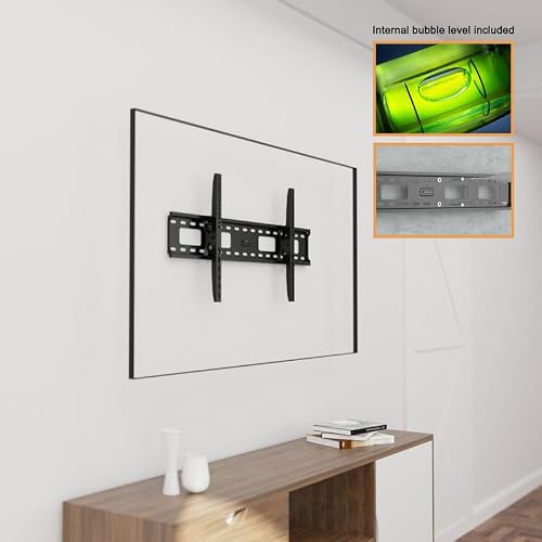 Ultra Slim Flat TV Wall Mount Bracket for Sony - 55\" Class BRAVIA XR X90K 4K HDR Full Array LED Google TV - XR-55X90K - Low 1.4\" Profile Design, Heavy Duty Steel, Flush to Wall, Simple Install - Thumbnail 4