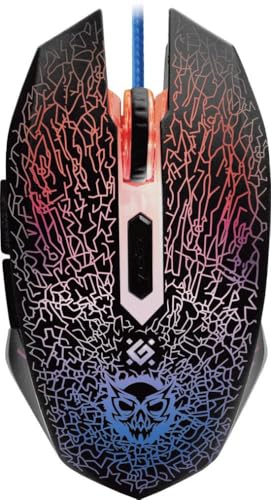 Defender GM-110L souris USB Optique 3200 DPI Droitier Noir - Souris (Droitier, Optique, USB, 3200 DPI, Noir)