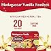 Celestial Seasonings Rooibos Madagascar Vanilla Herbal Tea, Caffeine Free, 20 Tea Bags Box (Pack of 6)