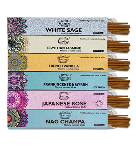 Raajsee RJ-MLT Incense Sticks 6 Pack Variety Set 15Gm Each thumb #6
