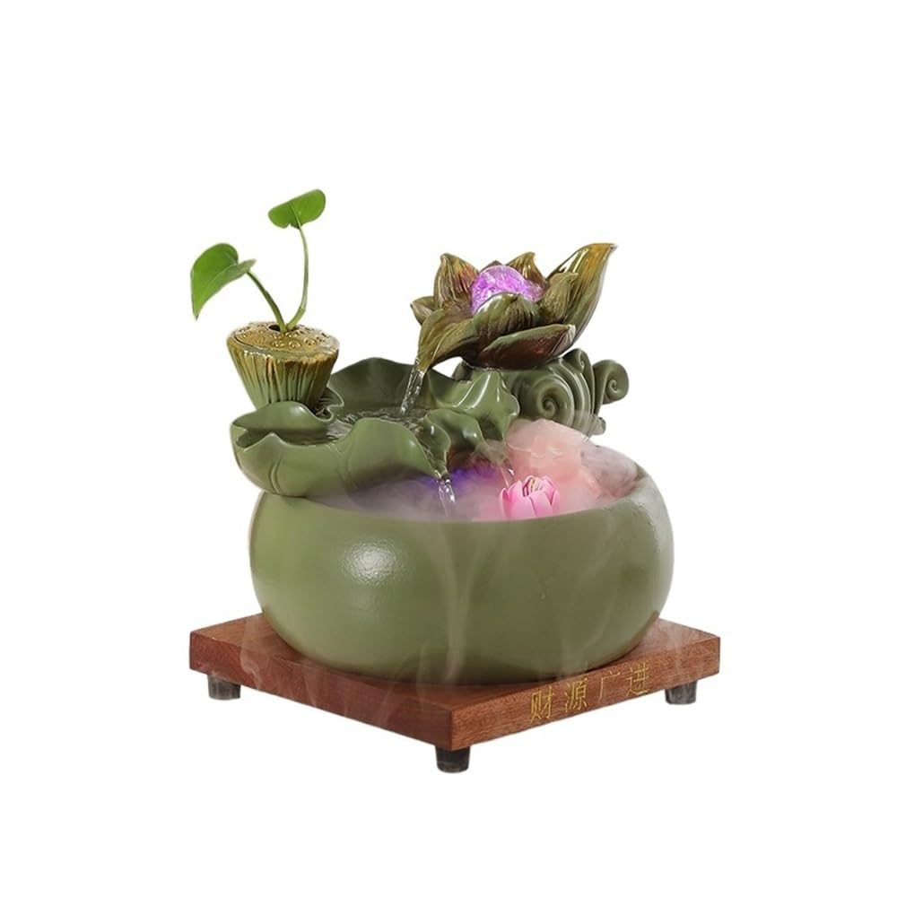 Fuente de agua para decorar el hogar y la oficina con pecera relajante zen