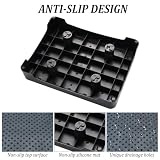 Anti-Rutsch Halbstufe, One Step Stool für Senioren, Tragbare Tritthocker Bis 200 Kg, Stapelbare Halbstufe Treppenhilfe für Senioren, Kinder, Dusche, Auto, Outdoor (Schwarz)