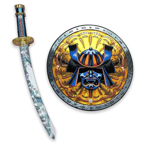 Liontouch - Samurai-Set - Svärd & Sköld | Historiskt Inspirerad Japansk Design för Barns Rollspel | Säkra Leksaksvapen och Sköld för Småbarn till Utklädnad & Ninja-Kostymer