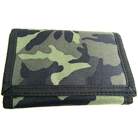 Cartera y monedero de lona con estampado de camuflaje Cover