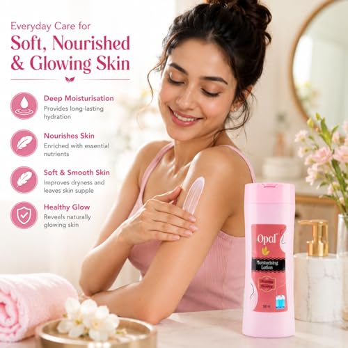 Image of OPAL Moisturising Body Lotion For Dry Skin | Fast Absorbing & Winter Body Milk Lotion | Nourishing Body Lotion For Women & Men All Skin Types- 500ml