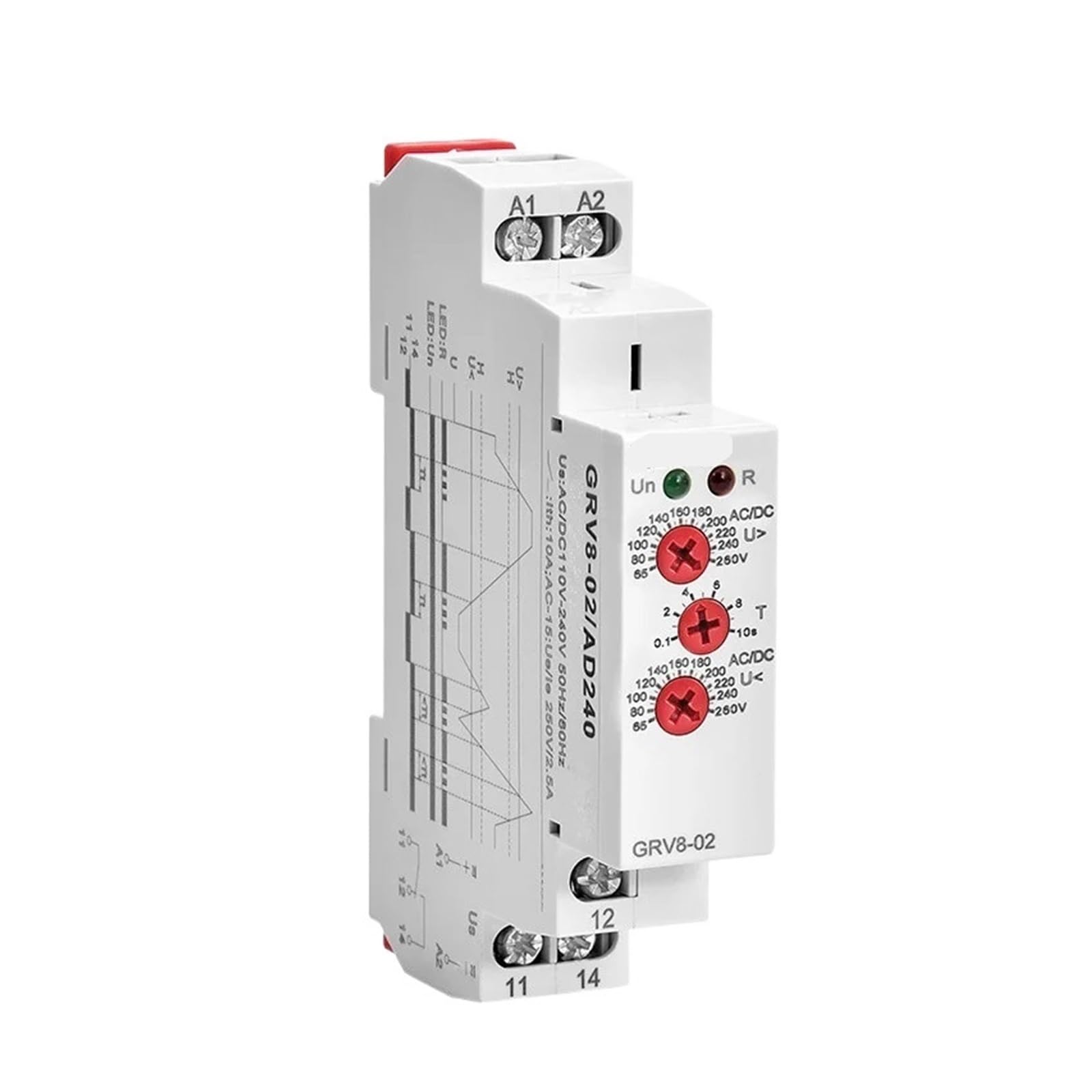 OSHZIKJII Relay DC 12V 24V 48V 110V 220V 240V(GRV8-02 DC12V)