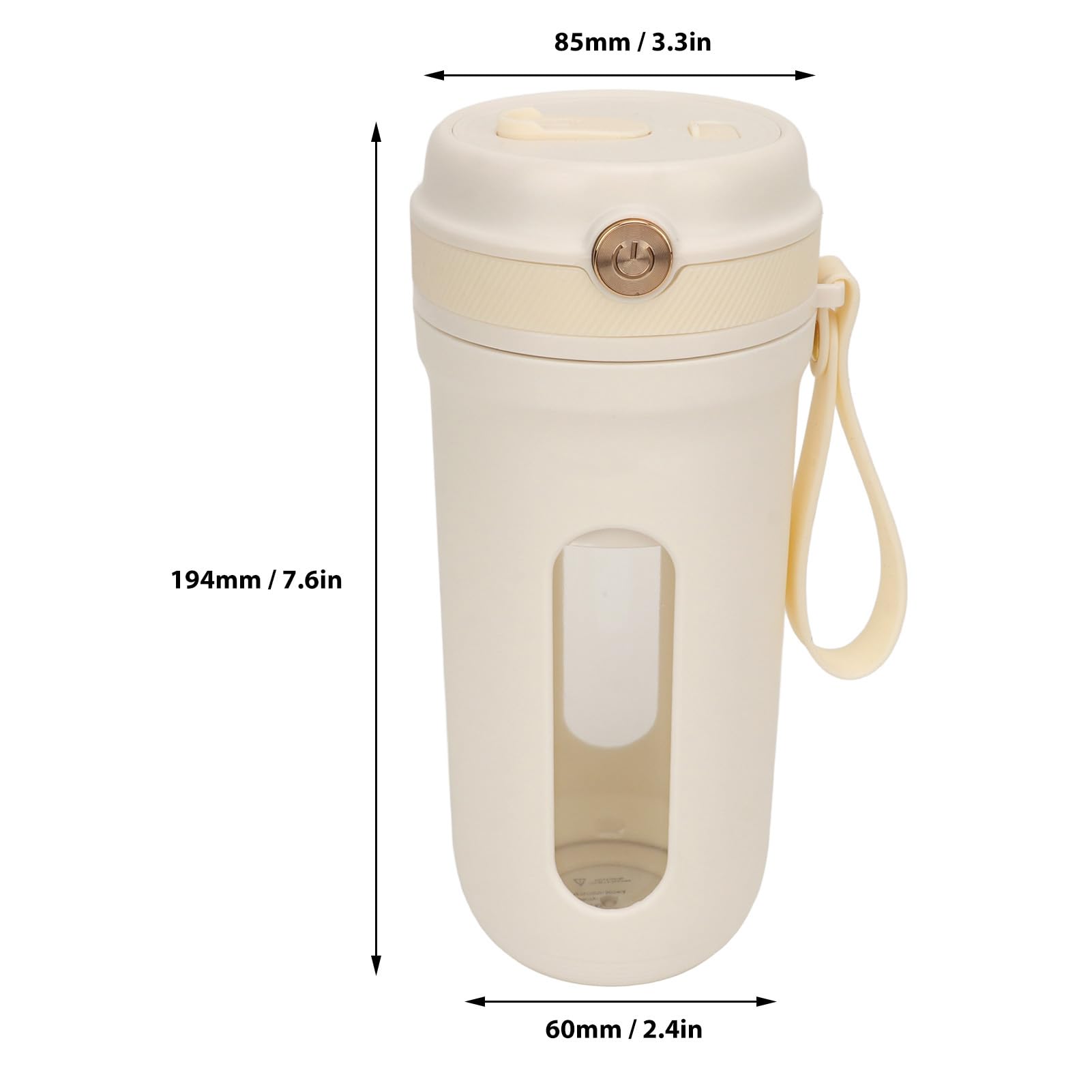 TOPINCN Exprimidor Portátil Mini Licuadora Taza Licuadora de Tamaño