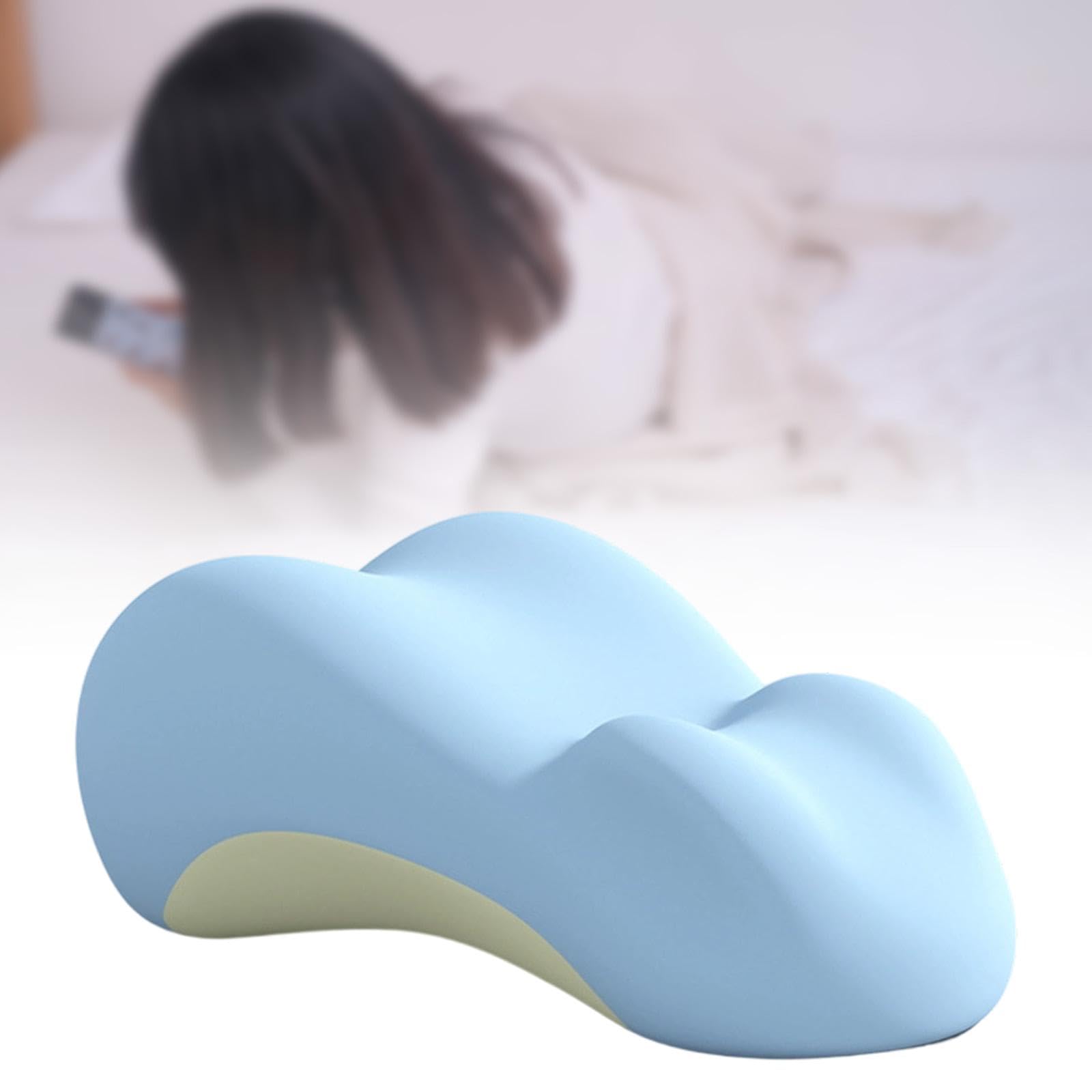 Almohada de Lectura Almohada Cojín Soporte para Espalda Almohada Elevadora de Tobillo Material de Espuma Memoria Cubierta Removible, Azul, Individual