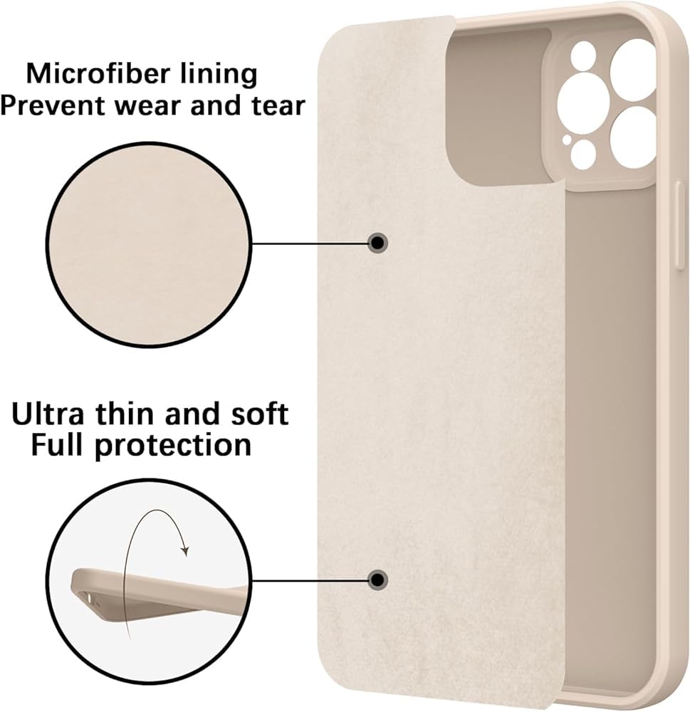 KPPIT for iPhone 13 Pro Max Case Silicone 6.7 inch, Microfiber Lining iPhone for 13 Pro Max Protective Case slim - Image 4
