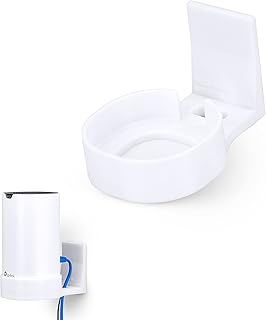 Adhesive Deco M4 & S4 Wall Mount Holder for TP Link WiFi Mesh, Strong VHB Tape Bracket, No Screws, Drilling & No Tools Needed, Easy to Install, White by Brainwavz (Single)