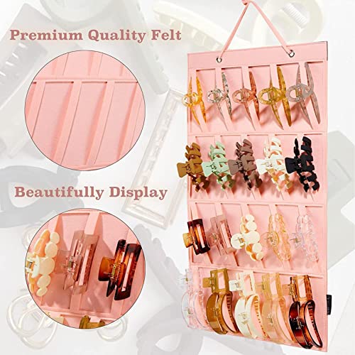 Titular arco, Suporte de exibição de suporte de garra de cabelo para montagem na parede, Laços de ca