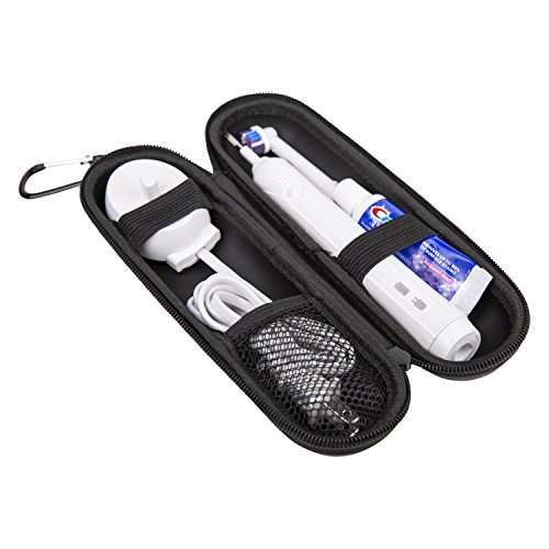 Wilken Electric Toothbrush Case | Universal Travel Case | Compatible with Oral B Pro, Phillips Sonicare and More (Black)