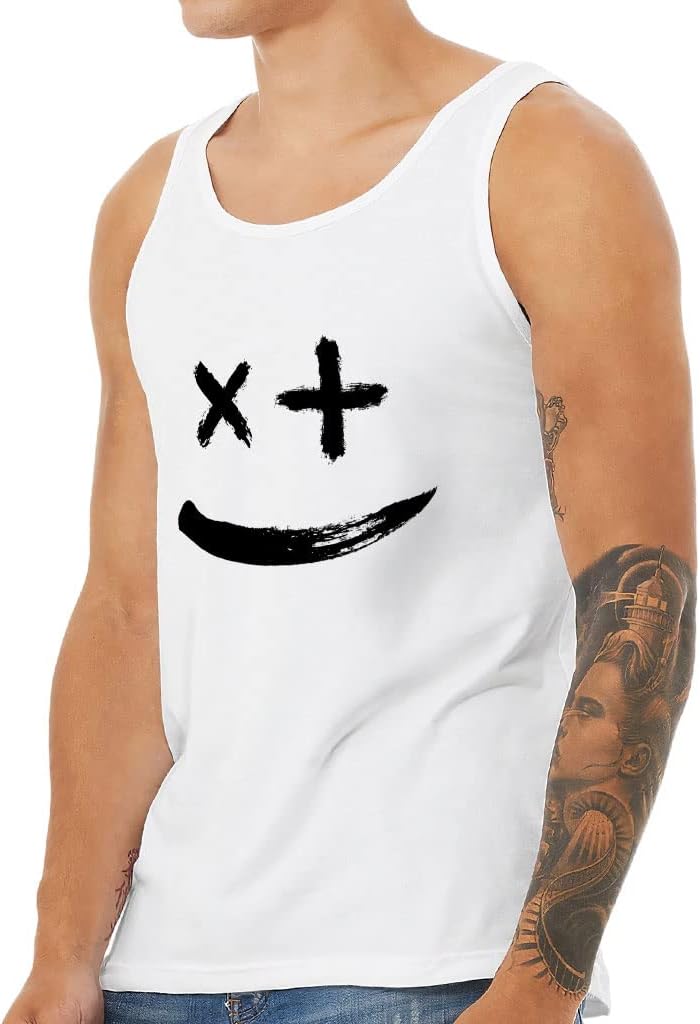 Face Drawing Tank - Illustration Workout Tank - Print Jersey Tank