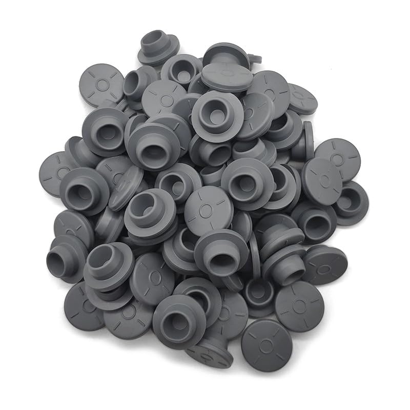 1000pcs Butyl Rubber Stopper Plug 13mm?Self Healing Injection Ports Solid Seal