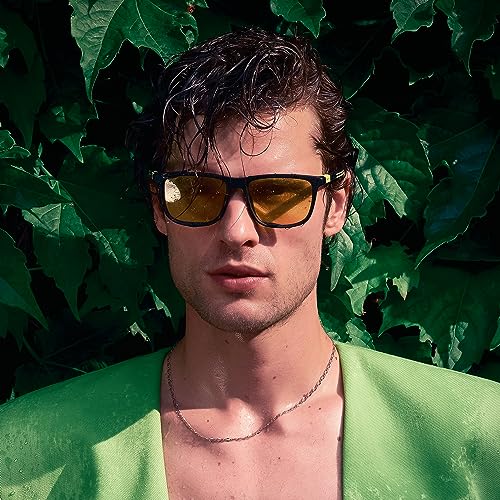 ZENOTTIC Square Polarized Sunglasses for Men - Lightweight TR90 Frame 100% UV Blocking Shades for Driving Fishing Golf Sports2