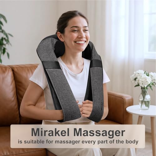 Image of Mothers Day Gifts for Mom Wife Women, Fathers Day Dad Husband Men Gifts, Shiatsu Neck Back and Shoulder Massager with Heat for Pain Relief Deep Tissue, Birthdays, Valentine's Day, Christmas Gift